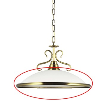 Prezent 75351 - Vetro di ricambio per lampadario VIOLA E27