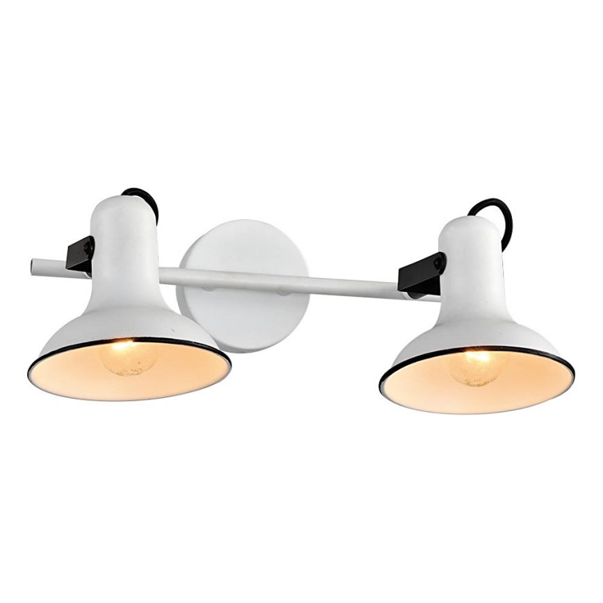 Prezent 75474 - Faretto da parete ANDORA 2xE14/40W/230V bianco