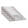 Profilo ad incasso per strisce LED 1 m, argento/bianco