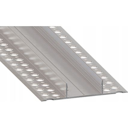 Profilo ad incasso per strisce LED 1 m, argento/bianco