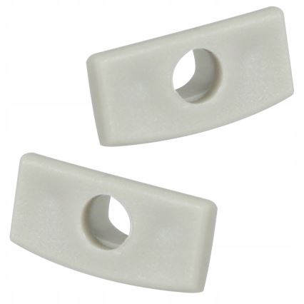 Profilo da incasso per strisce LED 1 m argento/bianco