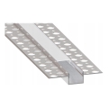 Profilo da incasso per strisce LED 1 m argento/bianco