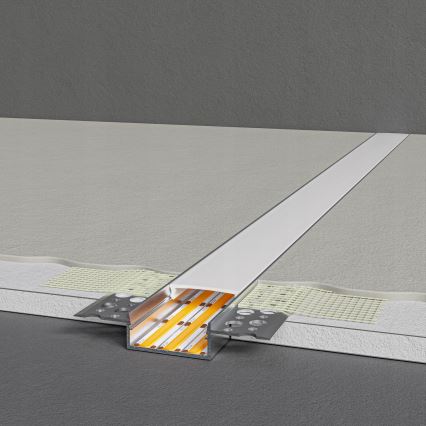 Profilo da incasso per strisce LED 1 m argento/bianco