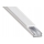 Profilo da incasso per strisce LED 1 m argento/bianco