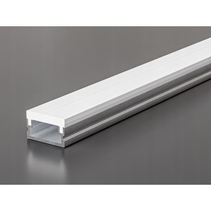 Profilo da incasso per strisce LED 1 m argento/bianco