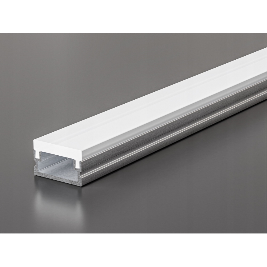 Profilo da incasso per strisce LED 1 m argento/bianco