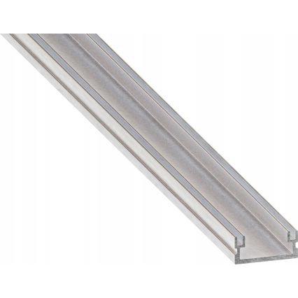 Profilo da incasso per strisce LED 1 m argento/bianco