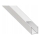 Profilo da incasso per strisce LED, 1 m, bianco
