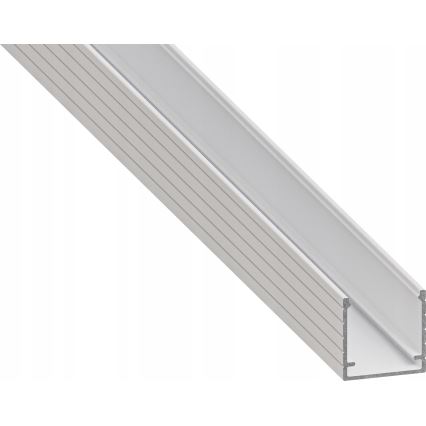 Profilo da incasso per strisce LED, 1 m, bianco