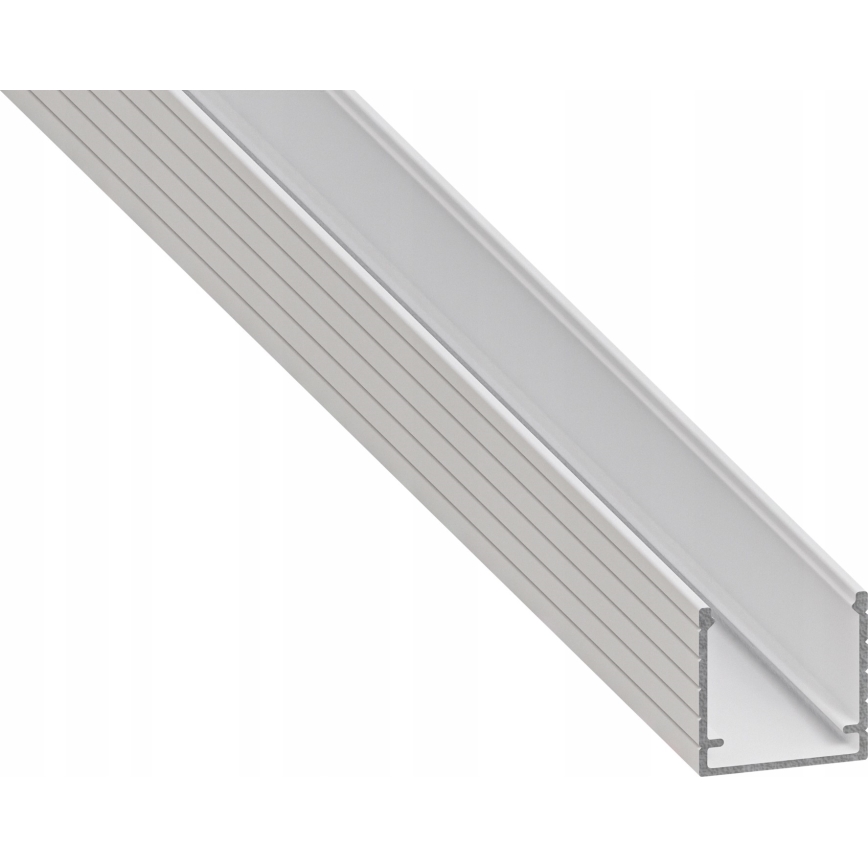 Profilo da incasso per strisce LED, 1 m, bianco