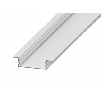 Profilo da incasso per strisce LED, 1 m, bianco
