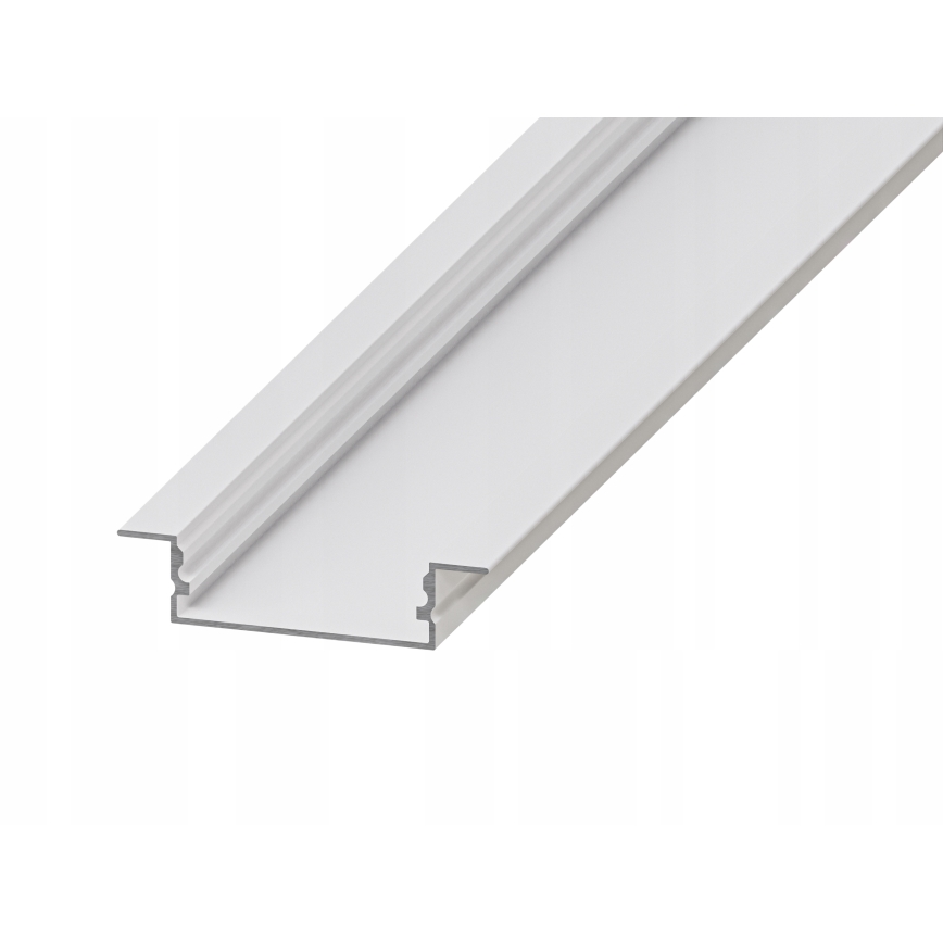 Profilo da incasso per strisce LED, 1 m, bianco