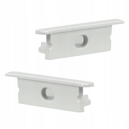 Profilo da incasso per strisce LED, 1 m, bianco