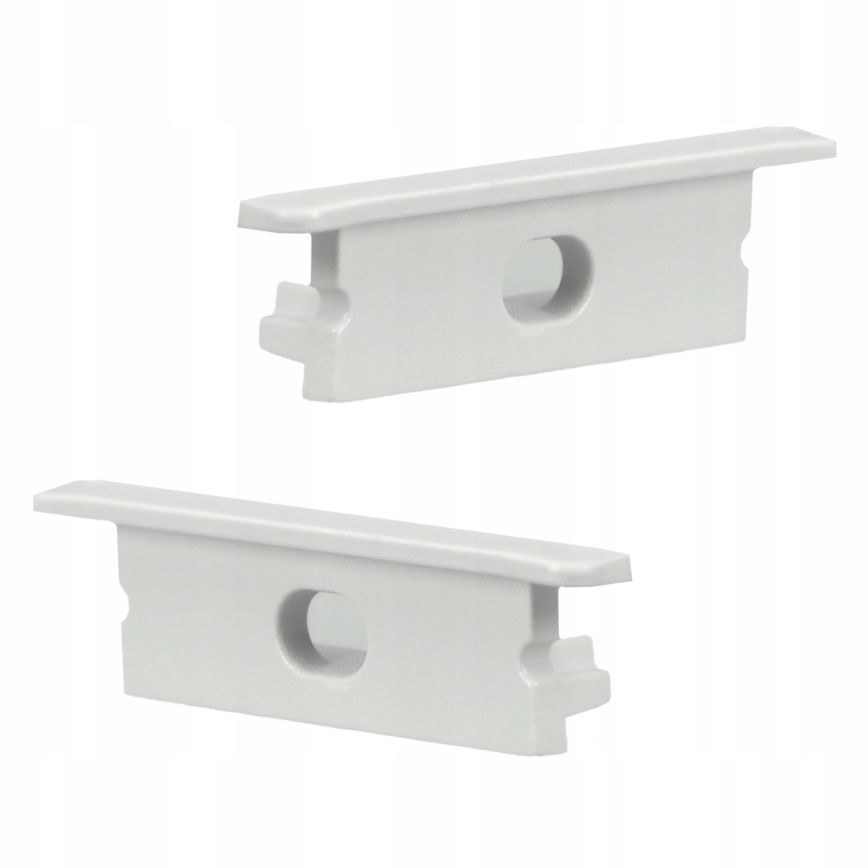 Profilo da incasso per strisce LED, 1 m, bianco
