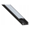 Profilo da incasso per strisce LED 1 m nero/bianco