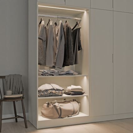 Profilo da incasso per strisce LED 1 m nero/bianco