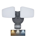 Proiettore da esterno a LED con sensore LED/24W/230V 3000/4000/6000K IP54 antracite