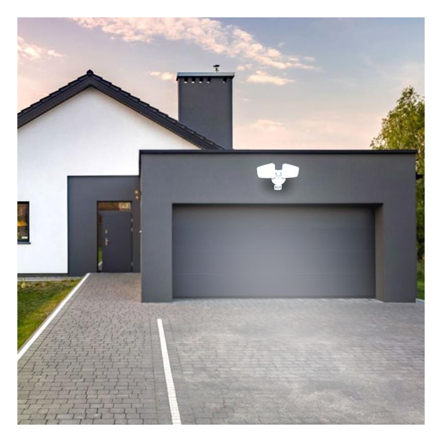 Proiettore da esterno a LED con sensore LED/24W/230V 3000/4000/6000K IP54 bianco