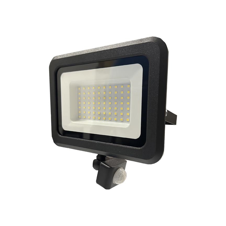 Proiettore da esterno a LED con sensore LED/50W/230V 4000K IP44 nero