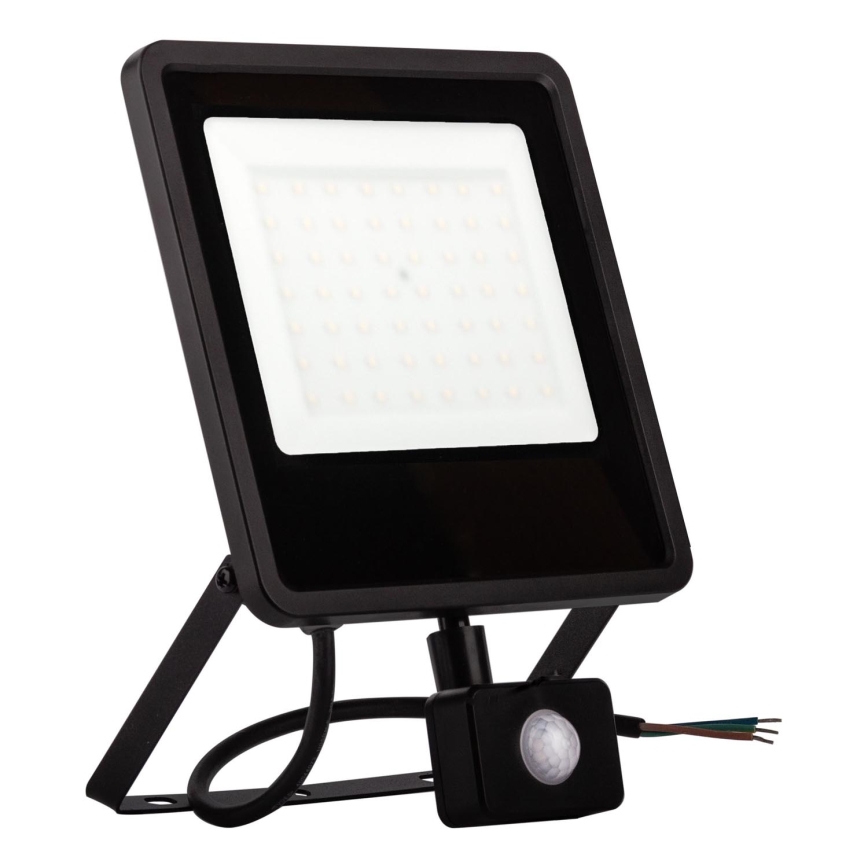 Proiettore da esterno a LED con sensore LED/50W/230V 4000K IP65 nero