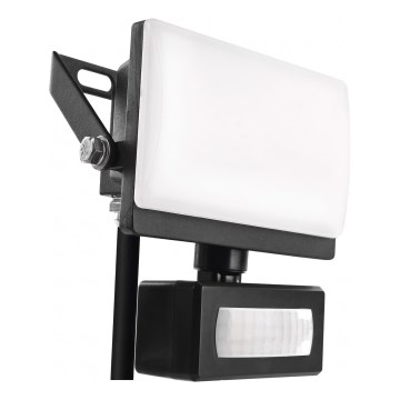 Proiettore LED con sensore di movimento e sensore crepuscolare TAMBO EVO LED/10W/230V 4000K IP44 nero