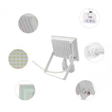 Proiettore LED con sensore di movimento NOCTIS LUX 3 LED/50W/230V 4000K IP44 bianco