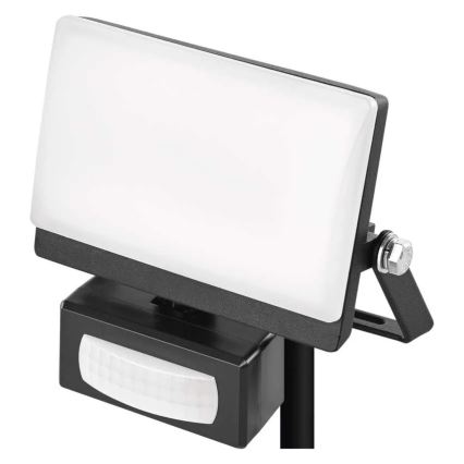 Proiettore LED con sensore di movimento e sensore crepuscolare TAMBO EVO LED/10W/230V 4000K IP44 nero