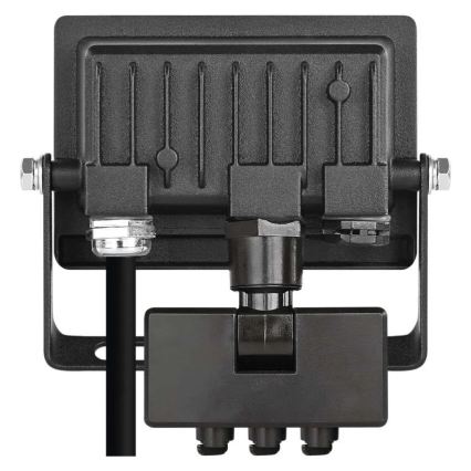 Proiettore LED con sensore di movimento e sensore crepuscolare TAMBO EVO LED/10W/230V 4000K IP44 nero