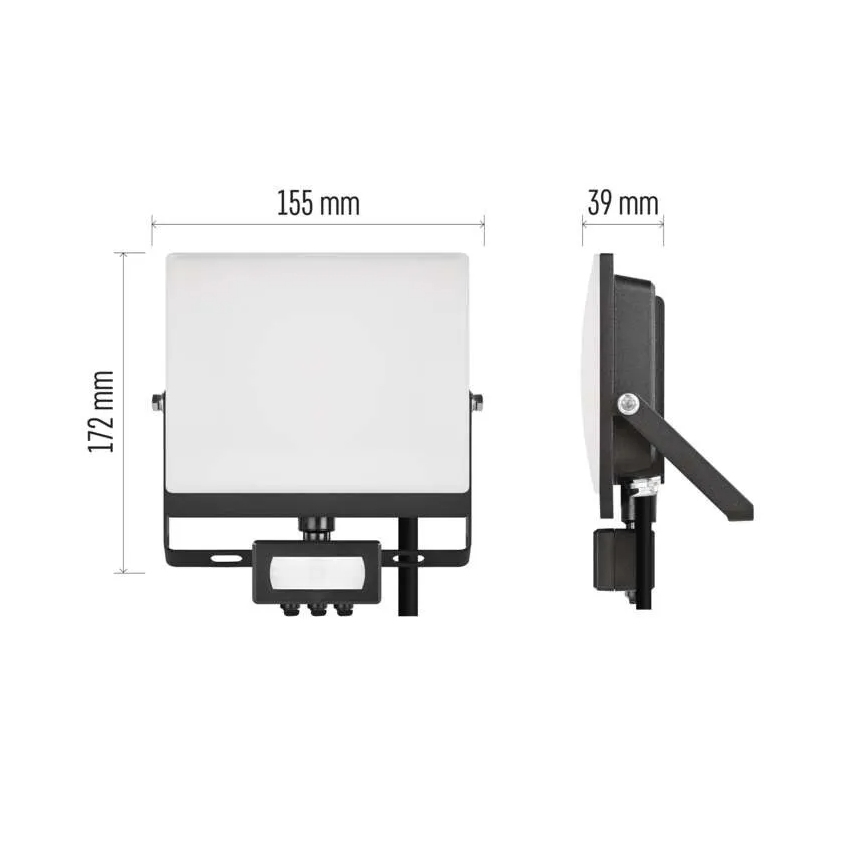 Proiettore LED con sensore di movimento e crepuscolare TAMBO EVO LED/30W/230V 4000K IP44 nero