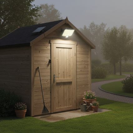 Proiettore LED con sensore e pannello solare ALEX LED/5,5W/3,7V 1200 mAh IP44