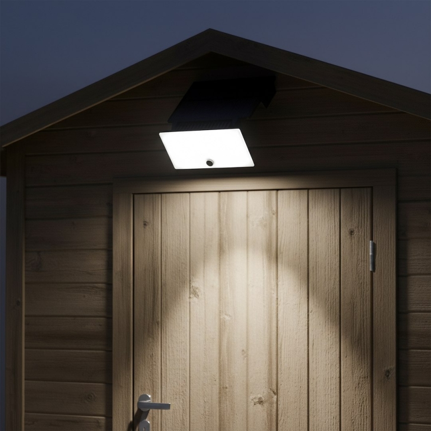Proiettore LED con sensore e pannello solare FUJI LED/8W/3,7V 2000 mAh IP44