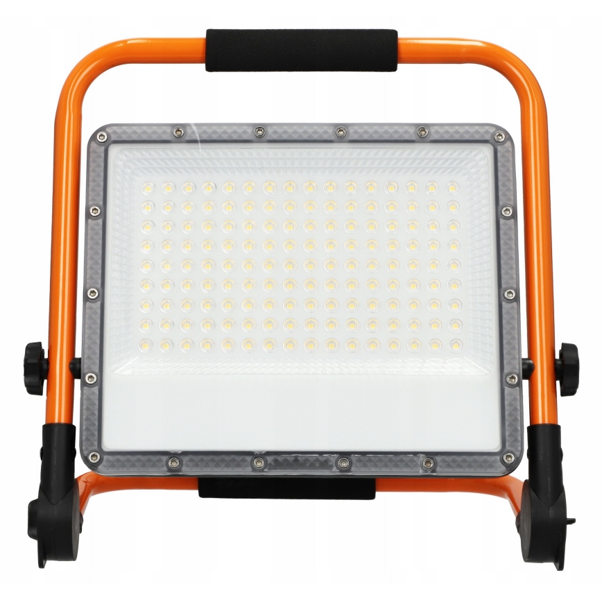 Proiettore LED con stativo, 100 W, 230 V, 4500 K, IP65, arancione