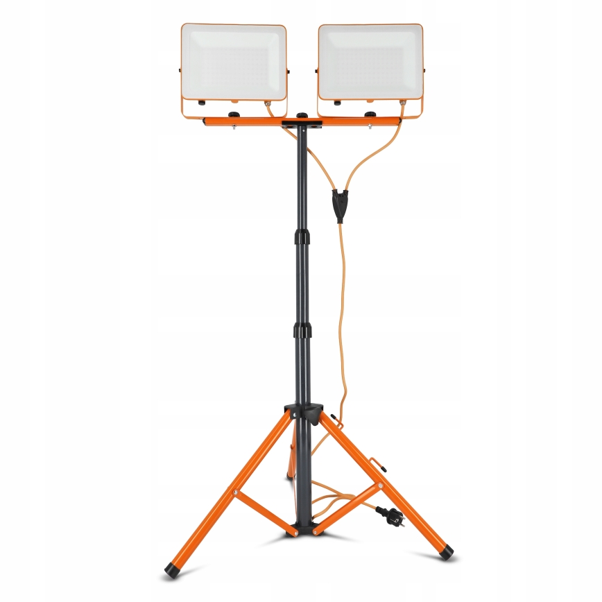 Proiettore LED con stativo 2xLED/100W/230V 4500K IP65 arancione