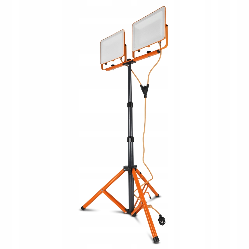 Proiettore LED con stativo 2xLED/100W/230V 4500K IP65 arancione