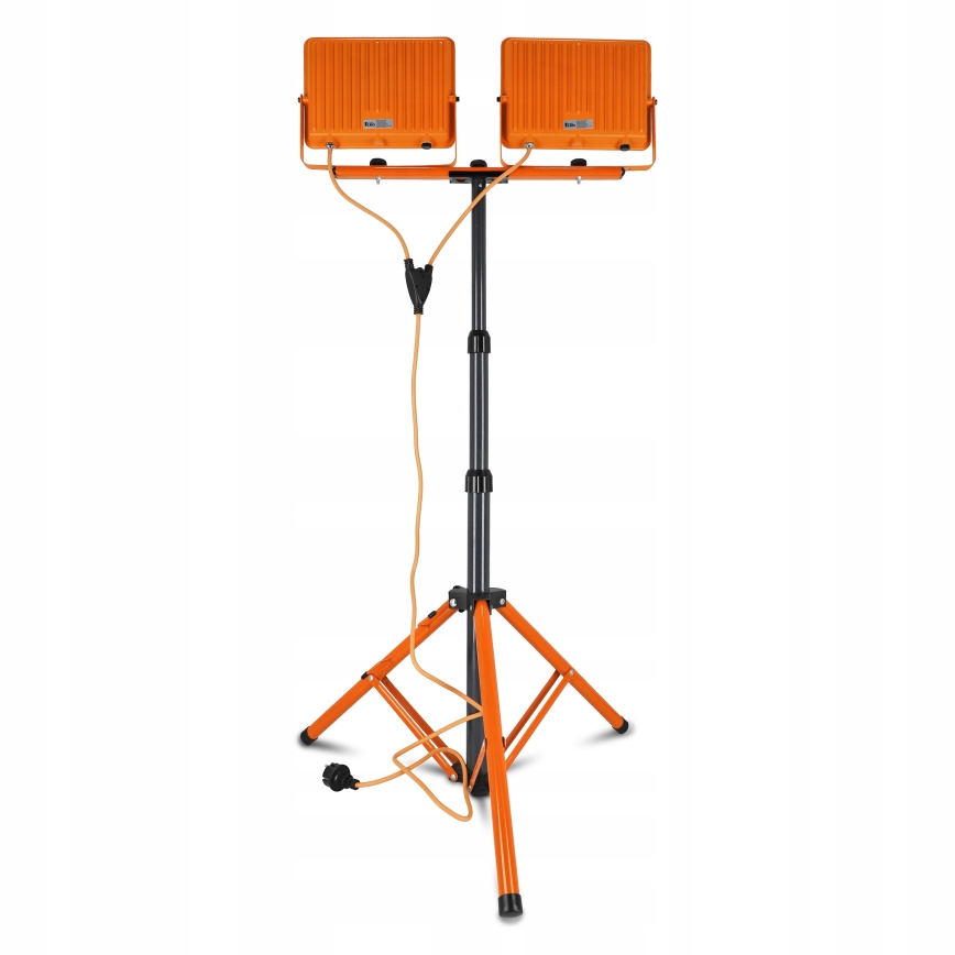 Proiettore LED con stativo 2xLED/100W/230V 4500K IP65 arancione