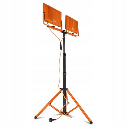 Proiettore LED con stativo 2xLED/100W/230V 4500K IP65 arancione