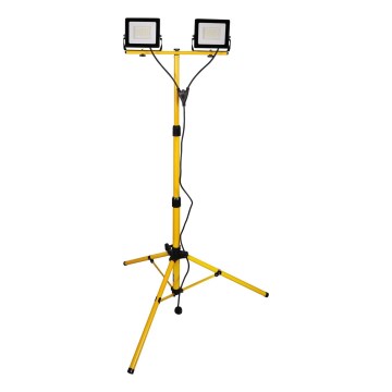 Proiettore LED con stativo 2xLED/30W/230V 6500K IP65 giallo