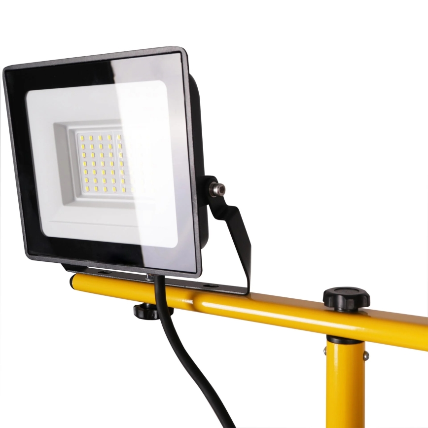 Proiettore LED con stativo 2xLED/30W/230V 6500K IP65 giallo