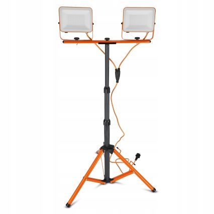 Proiettore LED con stativo 2xLED/50W/230V 4500K IP65 arancione