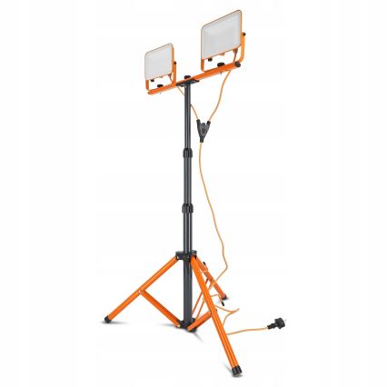 Proiettore LED con stativo 2xLED/50W/230V 4500K IP65 arancione