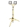 Proiettore LED con stativo 2× LED da 50 W, 230 V, 6500 K, IP65, giallo