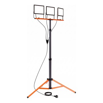Proiettore LED con stativo 3xLED/100W/230V 4500K IP65 nero/arancione
