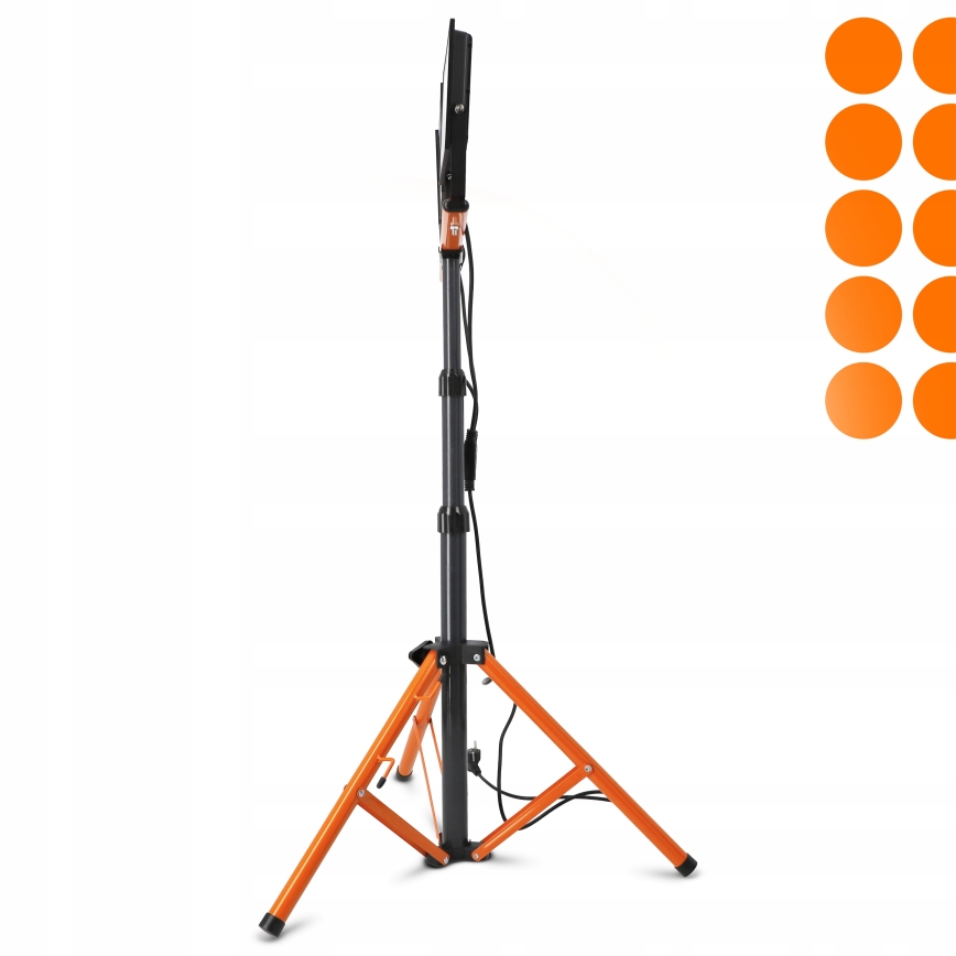 Proiettore LED con stativo 3xLED/100W/230V 4500K IP65 nero/arancione