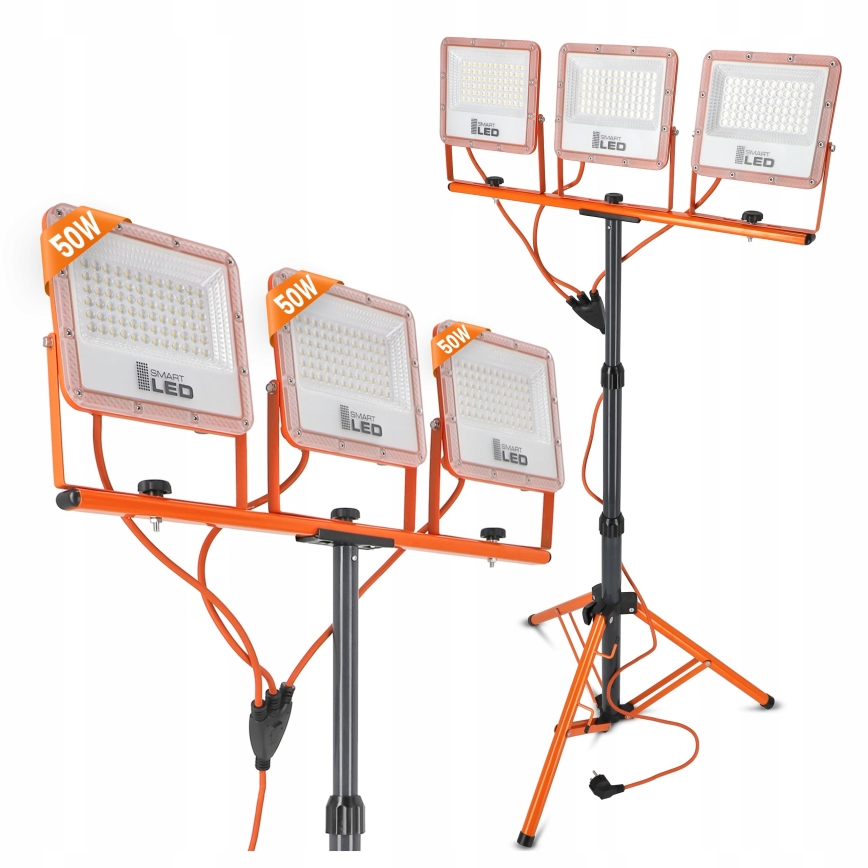 Proiettore LED con stativo 3xLED/50W/230V 4500K IP65 arancione