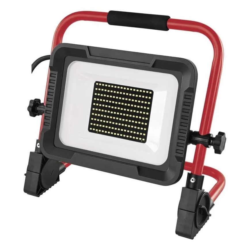 Proiettore LED con stativo ELION LED/100W/230V 4000K IP65 rosso/nero