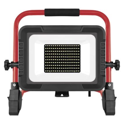 Proiettore LED con stativo ELION LED/100W/230V 4000K IP65 rosso/nero