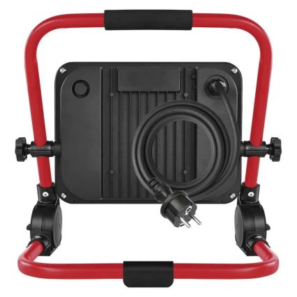 Proiettore LED con stativo ELION LED/100W/230V 4000K IP65 rosso/nero