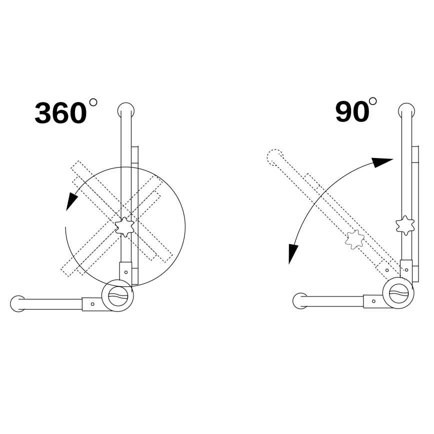 Proiettore LED con stativo LED/50W/230V 5000K IP65 arancione