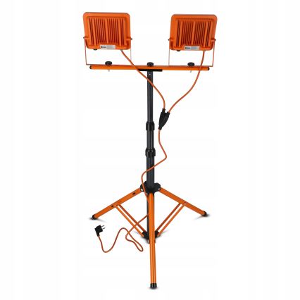 Proiettore LED con treppiede 2xLED/50W/230V 4500K IP65 arancione