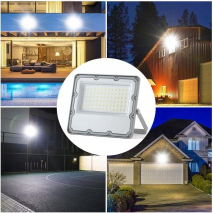 Proiettore LED da esterno LED/100W/230V 4500K IP65 grigio